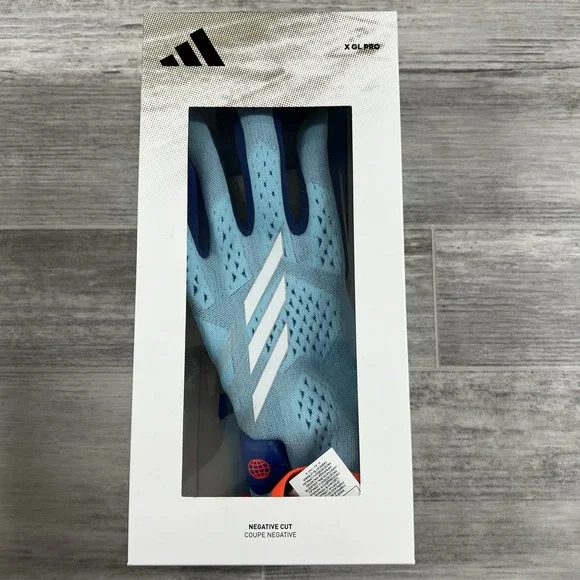 Adidas X GL Pro Gloves‎ Men's Soccer Goalkeeper Gloves Blue NWT IA0836 Size 11